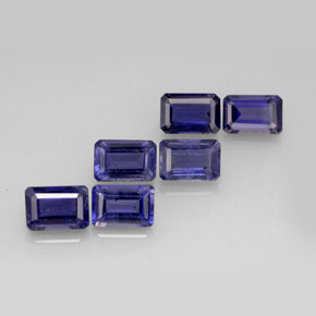 Achetez naturel ct Violet Bleu Iolite gems, Taille émeraude, En provenance Madagascar chez GemSelect. En stock, livraison internationale!