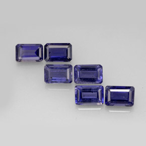 Achetez naturel ct Violet Bleu Iolite gems, Taille émeraude, En provenance Madagascar chez GemSelect. En stock, livraison internationale!
