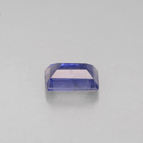 Iolite bleue naturelle taille émeraude, 0,49 ct, VS