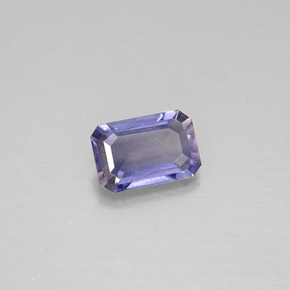 Iolite Violet Bleu naturelle Taille émeraude, 0.43 ct, VS