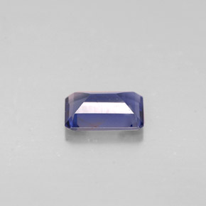Iolite bleue naturelle taille émeraude, 0,42 ct, VS