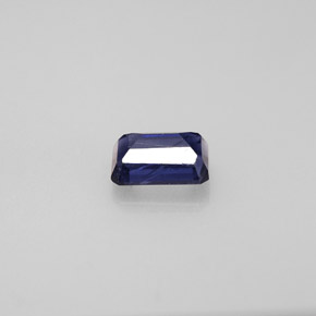 Iolite Violet Bleu naturelle Taille émeraude, 0.51 ct, VS