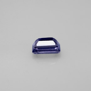 Iolite bleue naturelle taille émeraude, 0,57 ct, VS