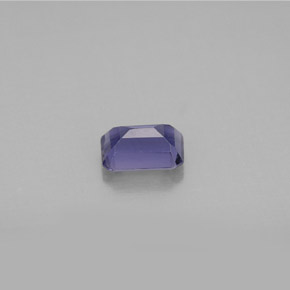 Iolite bleue naturelle taille émeraude, 0,47 ct, VS