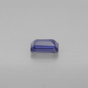 Iolite bleue naturelle taille émeraude, 0,50 ct, VS