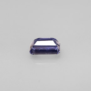 Iolite bleue naturelle taille émeraude, 0,57 ct, VS