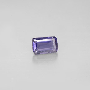 Iolite bleue naturelle taille émeraude, 0,48 ct, VS-SI