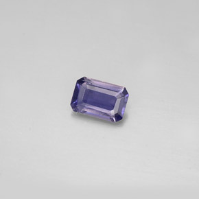 Iolite Violet Bleu naturelle Taille émeraude, 0.40 ct, VS