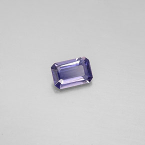 Iolite Violet Bleu naturelle Taille émeraude, 0.40 ct, VS