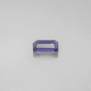 Iolite bleue naturelle taille émeraude, 0,44 ct, VS