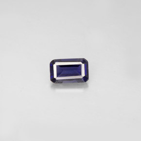 Iolite Violet Bleu naturelle Taille émeraude, 0.44 ct, VS