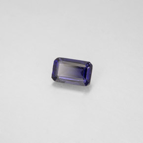 Iolite Violet Bleu naturelle Taille émeraude, 0.44 ct, VS