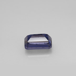 Iolite Violet Bleu naturelle Taille émeraude, 0.54 ct, VS