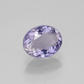 Iolite violet naturelle coupe ovale, 0,70 ct, VVS-VS