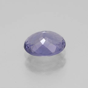 Iolite violet naturelle coupe ovale, 0,70 ct, VVS-VS
