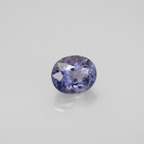Iolite Violet Bleu naturelle Coupe ovale, 0.44 ct, VS
