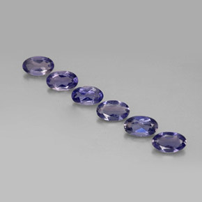 Achetez naturel ct Violet Bleu Iolite gems, Coupe ovale, En provenance Madagascar chez GemSelect. En stock, livraison internationale!