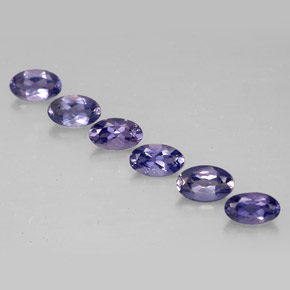 Achetez naturel ct bleu violet iolite gems, coupe ovale, en provenance madagascar chez gemselect. en stock, livraison internationale!