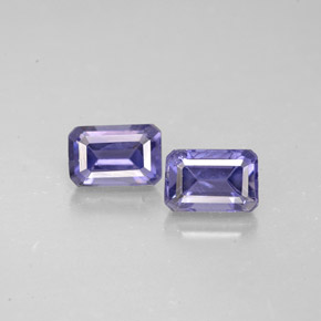 Achetez naturel ct Violet Bleu Iolite gems, Taille émeraude, En provenance Madagascar chez GemSelect. En stock, livraison internationale!