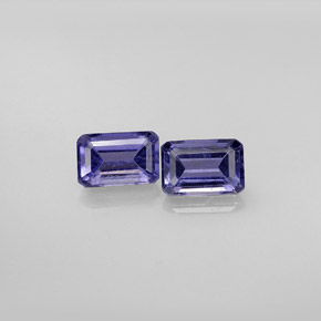 Achetez naturel ct Violet Bleu Iolite gems, Taille émeraude, En provenance Madagascar chez GemSelect. En stock, livraison internationale!