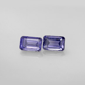 Achetez naturel ct Violet Bleu Iolite gems, Taille émeraude, En provenance Madagascar chez GemSelect. En stock, livraison internationale!