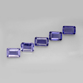 Achetez naturel ct bleue iolite gems, taille émeraude, en provenance madagascar chez gemselect. en stock, livraison internationale!