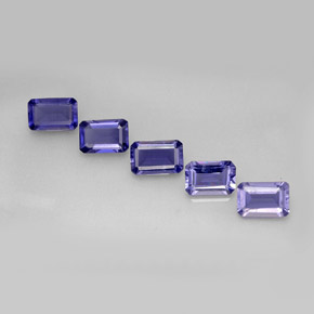 Achetez naturel ct bleue iolite gems, taille émeraude, en provenance madagascar chez gemselect. en stock, livraison internationale!