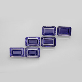 Achetez naturel ct bleue iolite gems, taille émeraude, en provenance madagascar chez gemselect. en stock, livraison internationale!