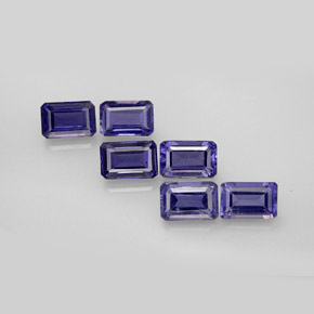 Achetez naturel ct bleue iolite gems, taille émeraude, en provenance madagascar chez gemselect. en stock, livraison internationale!