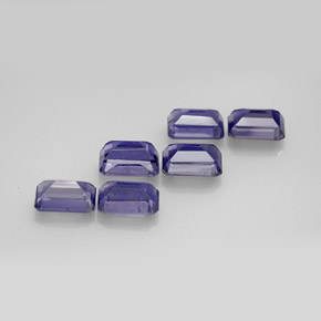 Achetez naturel ct bleue iolite gems, taille émeraude, en provenance madagascar chez gemselect. en stock, livraison internationale!
