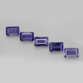 Achetez naturel ct bleue iolite gems, taille émeraude, en provenance madagascar chez gemselect. en stock, livraison internationale!