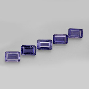 Achetez naturel ct bleue iolite gems, taille émeraude, en provenance madagascar chez gemselect. en stock, livraison internationale!