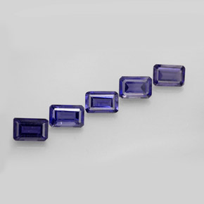 Achetez naturel ct bleue iolite gems, taille émeraude, en provenance madagascar chez gemselect. en stock, livraison internationale!