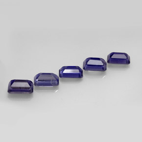 Achetez naturel ct bleue iolite gems, taille émeraude, en provenance madagascar chez gemselect. en stock, livraison internationale!