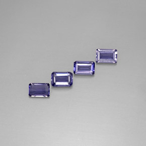 Achetez naturel ct bleue iolite gems, taille émeraude, en provenance madagascar chez gemselect. en stock, livraison internationale!