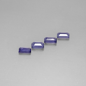 Achetez naturel ct bleue iolite gems, taille émeraude, en provenance madagascar chez gemselect. en stock, livraison internationale!