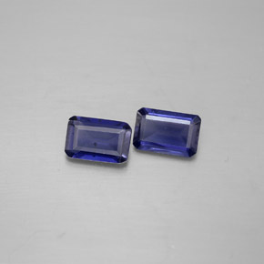 Achetez naturel ct bleue iolite gems, taille émeraude, en provenance madagascar chez gemselect. en stock, livraison internationale!