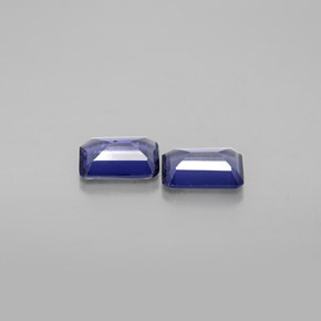 Achetez naturel ct bleue iolite gems, taille émeraude, en provenance madagascar chez gemselect. en stock, livraison internationale!