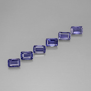 Achetez naturel 3,08ct bleue iolite gems, taille émeraude, en provenance madagascar chez gemselect. en stock, livraison internationale!