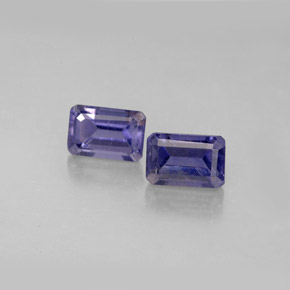 Achetez naturel ct bleue iolite gems, taille émeraude, en provenance madagascar chez gemselect. en stock, livraison internationale!