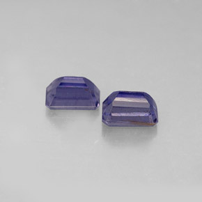 Achetez naturel ct bleue iolite gems, taille émeraude, en provenance madagascar chez gemselect. en stock, livraison internationale!