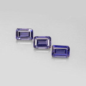 Achetez naturel ct bleue iolite gems, taille émeraude, en provenance madagascar chez gemselect. en stock, livraison internationale!