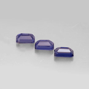 Achetez naturel ct bleue iolite gems, taille émeraude, en provenance madagascar chez gemselect. en stock, livraison internationale!
