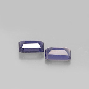 Achetez naturel ct bleue iolite gems, taille émeraude, en provenance madagascar chez gemselect. en stock, livraison internationale!