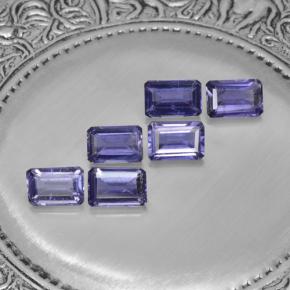 Achetez naturel 3,04ct violet iolite gems, taille émeraude, en provenance madagascar chez gemselect. en stock, livraison internationale!