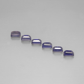 Achetez naturel ct bleue iolite gems, taille émeraude, en provenance madagascar chez gemselect. en stock, livraison internationale!