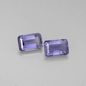Achetez naturel ct bleue iolite gems, taille émeraude, en provenance madagascar chez gemselect. en stock, livraison internationale!