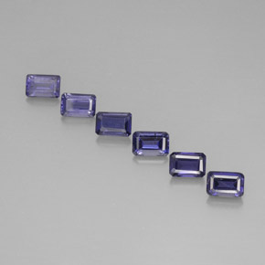 Achetez naturel 3,33ct bleue iolite gems, taille émeraude, en provenance madagascar chez gemselect. en stock, livraison internationale!