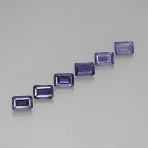 Achetez naturel 3,33ct bleue iolite gems, taille émeraude, en provenance madagascar chez gemselect. en stock, livraison internationale!
