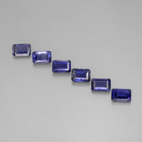 Achetez naturel ct bleue iolite gems, taille émeraude, en provenance madagascar chez gemselect. en stock, livraison internationale!